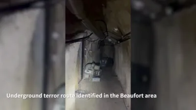 IDF Uncovers Massive Iran-Funded Hezbollah Terror Tunnel Network Under Beaufort Ridge Built for Hundreds of Fighters.