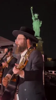 Singing Under the Statue of Liberty...