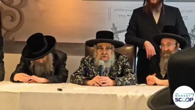 The Satmar Rebbe Shlit"a Attends Chanukas Habayis of New Beis Medrash in Monsey