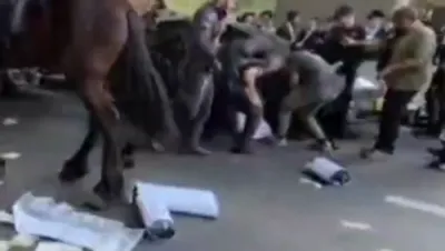 🚨 Full videos of today's heated protests against the Gezeiras HaGiyus