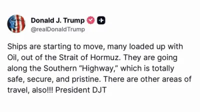 Trump Announces Major Victory as Oil-Laden Ships Resume Safe Passage Through Strait of Hormuz, Defying Global Chaos.