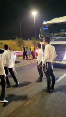 Protest on Ashdod Highway After Attempted Arrest of Bochur