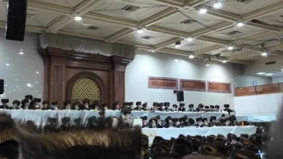 Sanz Rebbe Shlit"a's Discourse at Yahrtzeit Seudah for the Shefa Chaim Z"L