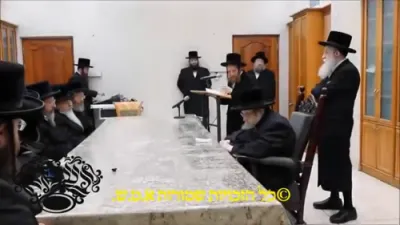 Asifas Kodesh 'Lifnei V'Lifnim' with the Belzer Rebbe Shlit"a