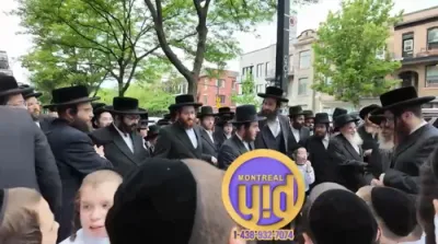 Videos of the Satmar Rebbe Shlit"a in Montreal