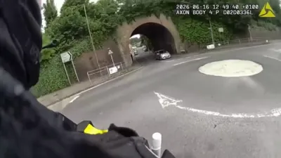 Wild Bodycam Footage: Armed UK Cops Flag Down Passing Van Mid-Chase to Catch Assault Suspect.