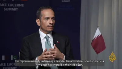 Qatar's Sheikh Al Thani Demands Palestinian State as Condition for Gulf Peace &ndash; Ignoring Israel's Security.