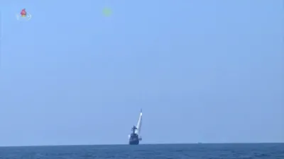 North Korea Flexes Nuclear Muscle with 12-Missile Salvo from Brand New Destroyer.