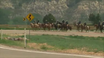 In case you miss it: Trump's Motorcade Receives Heroic Rough Riders Escort at Roosevelt Library.