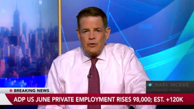 Cooling Labor Market: Private Payrolls Rise Just 98K in June After Stronger May.