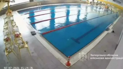 There Were People in the Pool When Russia Struck &mdash; Zaporizhzhia Fitness Center Bombed.