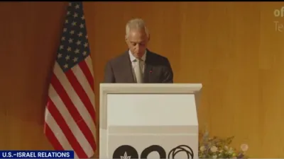 Rahm Emanuel Proposes &ldquo;23-State Solution" for Middle East Peace at Tel Aviv University.