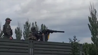 Terrifying: Russian soldier almost causes many casualties during training exercise after losing control of his machine gun
