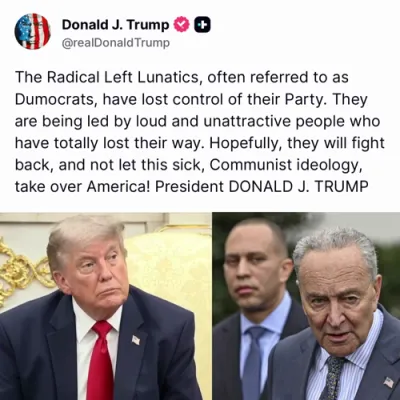 ​Trump Says New York Lawmakers Schumer and Jeffries Need to Fight Against Communism in Their Party