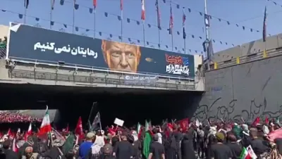Khamenei Funeral Turns Ugly: Stone-Throwing Mourners Target President Trump in Classic Regime Hate Ritual.