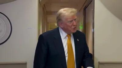 "I'm #1, But You're Next!" President Trump Delivers Classic Humor to Reporter on Air Force One.
