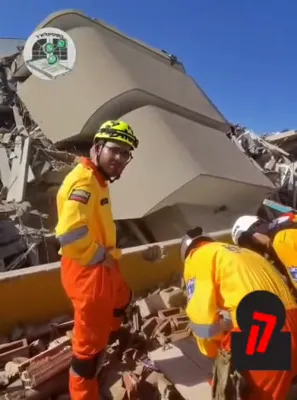 Delegation of Chassidic ZAKA Volunteers in Venezuela to Help After Deadly Earthquake, Through the Lens of a Local Photographer