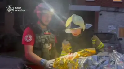 Russian Overnight Strike on Kyiv Residential Building Kills at Least Nine, Injures Dozens.
