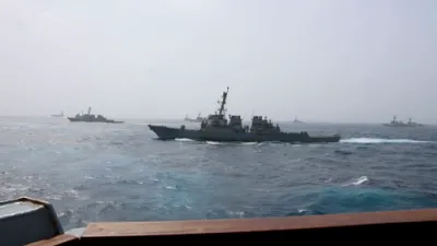 U.S. Military Flexes Unmatched Firepower With Massive 20-Warship in Arabian Sea Formation.