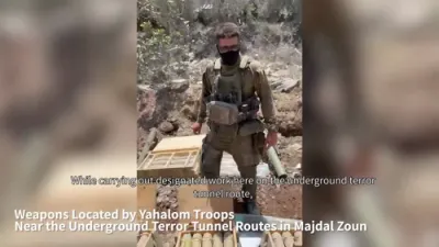 Major Find in Southern Lebanon: IDF Takes Out Two Hezbollah Tunnels Packed with Weapons.