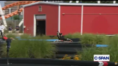 Mayor Mamdani and His Officials Are Racing Go-Karts at Coney Island.