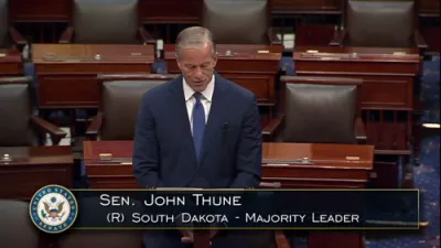 "Playing Fast and Loose with National Security!" John Thune Rips Democrats for Risking Government Shutdown.