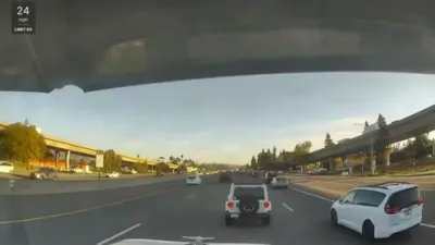 Insurance Scam Backfires: California Driver Caught on Video Brake-Checking Truck.