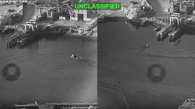 Watch: US Unleashes First-Ever Combat Sea Drones on Iran's Bandar Abbas Naval Base in Devastating Precision Strike.