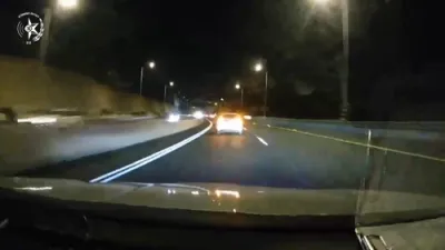 High-Speed Terror Suspect Stopped: Palestinian Driver with Fake Plates and Two Knives Arrested.