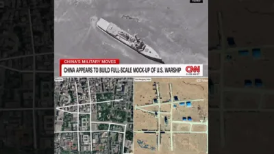 Satellite Images Expose China's Chilling Desert War Lab.