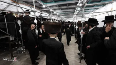 Seudas Hodaya Motzei Shabbos Nachamu in Skulen Yerushalayim