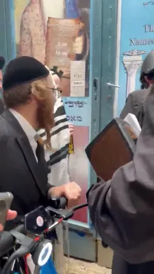 Hagaon Rav Y.M. Morgenstern Shlit"a Visits Tzfat
