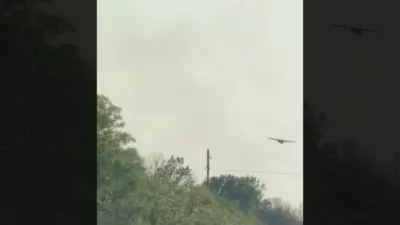 Precision Ukrainian Attack: Hornet Drone Blasts Russian Air Defense Truck Off the Road.