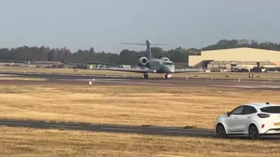 Electronic Warfare Jets Arrive in UK, Signaling Bigger Move Toward Iran.