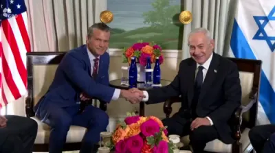 Netanyahu Meets US Defense Secretary Hegseth at Blair House After Trump Talks