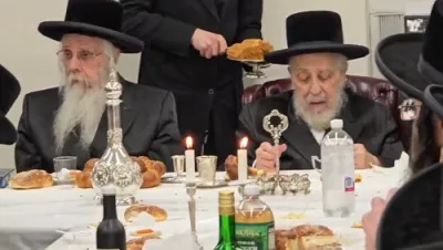 Tish Held by the Liska Rebbe Shlit"a on the Yahrzeit of his Grandfather, the Ach Pri Tevua of Liska Zy"a
