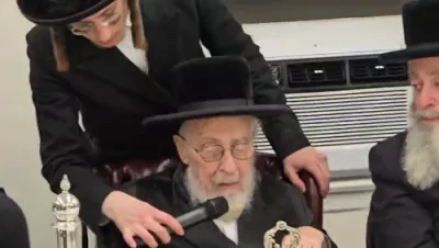 Tish Held by the Liska Rebbe Shlit"a on the Yahrzeit of his Grandfather, the Ach Pri Tevua of Liska Zy"a
