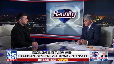 Hannity and Zelenskyy Expose Europe's Weakness as Ukraine Pushes for NATO Membership.