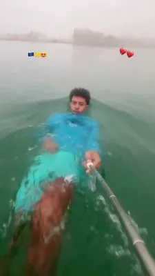 Shocking Video: Moroccan Migrant Films Selfie Swim Straight into Spanish Ceuta!