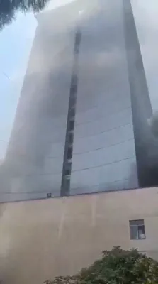 Fire Breaks Out Beside Major Iran Hotel Forcing Guest Evacuation.
