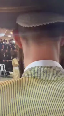 Rav Elimelech and Rav Nachman Biederman Shlit"a bringing joy at a wedding