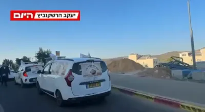 Car protest in Beit Shemesh in support of the Sahlberg detainees