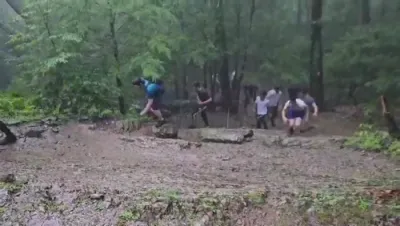 Rain doesn't stop camp activities!