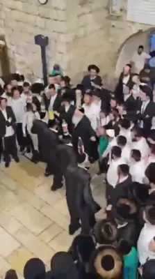 Dancing Last Night on Motzei Shabbos Bein Hazmanim in Meron.