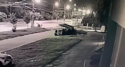 NIGHTTIME TERROR: Russian First-Person Drone Attacks Civilian in Ukrainian City.