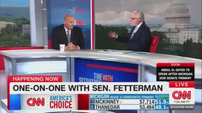 Democrat Fetterman Ignites Firestorm Defending Israel as a 'Progressive' Ally.