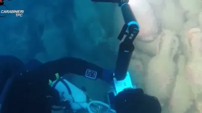 Hundreds of Ancient Wine Jars Uncovered in Stunning Roman Shipwreck.
