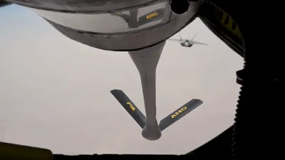 Watch: Stealth F-22 Raptor Refuels Mid-Air in New CENTCOM Release.