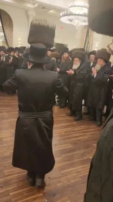 The Brothers, the Skulener Rebbes of Monsey and Lakewood at the Chasunah of Yom Tov Reich, Long-Time Hoiz Bochur of the Skulener Rebbe of Monsey Shlit"a