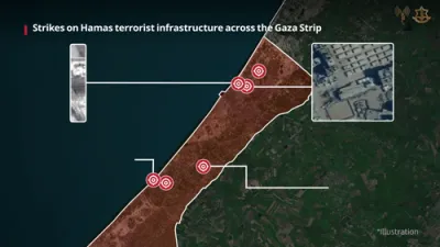 IDF STRIKES HAMAS: Five Weapons Depots And Launch Site Destroyed Across Gaza.